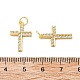 Латунные микро проложить кубического циркония подвески KK-C092-21E-G-3
