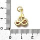 Латунные микропаве прозрачные подвески с фианитом ZIRC-I070-036G-3