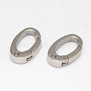 Овальный брелок из нержавеющей стали 304 STAS-D070-02