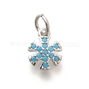 Латунные микро проложить кубического циркония подвески KK-L225-049P