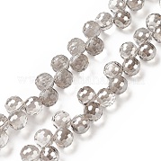Прозрачные стеклянные бусины GLAA-G096-01C