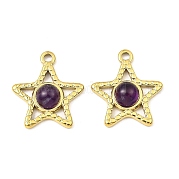 Подвески из натурального аметиста  STAS-K258-24G-07