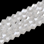 Имитация нефрита гальванических бисер пряди EGLA-F029-J4mm-A06