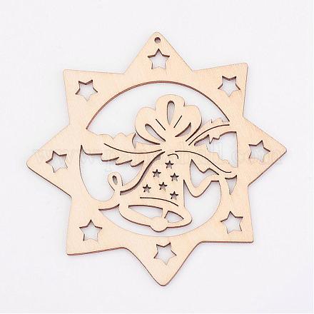 Неокрашенные деревянные подвески WOOD-K005-16-1