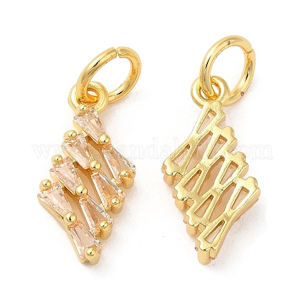 Подвески из латуни с покрытием из латуни KK-Z026-07G-1