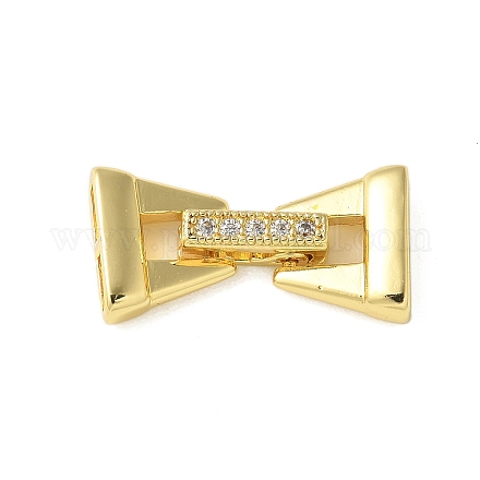 Латунные микро проложить кубического циркония раз за застежками KK-P290-21G-1
