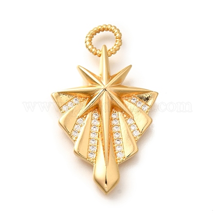 Латунные микро проложить кубического циркония подвески KK-U055-20G-1