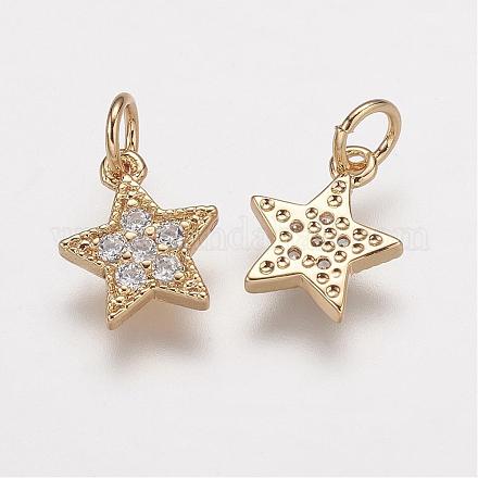 Латунь микро проложит класс Aaa кубического циркония подвески ZIRC-K059-13G-NR-1