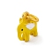 Alloy Enamel Charms, with Jump Ring, Elephant Charm, Golden, Gold, 11.5x10.5x6.5mm, Hole: 5.5mm