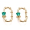 Brass Enamel Screw Carabiner Lock Charms, for Necklaces Making, Quick Links, Long-Lasting Plated, Oval, Real 18K Gold Plated, 19x12.6x2.6mm, Screw: 4.7x5mm