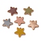 CCB Plastic Pendants, with Enamel, Star, Mixed Color, 23x23x3mm, Hole: 2mm