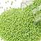 TOHO Round Seed Beads, Japanese Seed Beads, (131) Opaque Luster Sour Apple, 15/0, 1.5mm, Hole: 0.7mm, about 15000pcs/50g