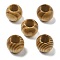 Pine Wood European Beads, Round, Dark Goldenrod, 19.5x15.5mm, Hole: 10.5mm