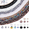 20 Strands 20 Styles Mixed Styles Glass Beads Strands, Faceted, Rondelle, Mixed Color, 4~8x3~6mm, Hole: 0.4~1mm, about 72~127pcs/strand, 16.14~17.5 inch(41~43.75cm), 1 Strand/style