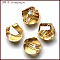 K9 Glass, Imitation Austrian Crystal Beads, Grade AAA, Faceted, Polygon, Gold, 10mm, Hole: 0.9~1mm
