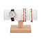 1 Pc PU Leather Bracelet Display Stand, White Watch Display Stands T-Shaped Bar Bracelet Organizer Holder Bangle Pendants Anklet Tower Rack for Home Retail Display