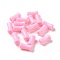 Opaque Acrylic Beads, Bamboo Stick, Pearl Pink, 11x5.5mm, Hole: 2.8mm, about 3360pcs/500g 