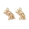 Brass Pendants, Cadmium Free & Nickel Free & Lead Free, Fish, Real 18K Gold Plated, 13x7x4.5mm, Hole: 1mm