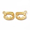 Rack Plating Alloy Pendants, Cadmium Free & Lead Free & Nickle Free, Tooth Charms, Matte Gold Color, 16.5x12x3mm, Hole: 1.8mm