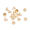 304 Stainless Steel Bead Cap Pendant Bails, for Globe Glass Bubble Cover Pendant Making, Half Round, Real 18K Gold Plated, 4x4mm, Hole: 2.5mm, 3.7mm inner diameter
