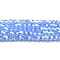 Imitation Jade Electroplate Glass Beads Strands, AB Color Plated, Faceted, Bicone, Dodger Blue, 4x4mm, Hole: 0.8mm, about 80~85pcs/strand, 30~32cm