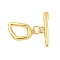 Brass Toggle Clasps, Cadmium Free & Nickel Free & Lead Free, Real 18K Gold Plated, Ring: 17.5x11.5x2.7mm, Hole: 1.6mm, Bar: 22.5x6.5x2.5mm, Hole: 2.5mm