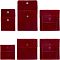 SUPERFINDINGS 8Pcs 2 Styles Square Velvet Cloth Bag 7cm 10cm Dark Red Velvet Jewelry Bags with Snap Fastener Cloth Gift Pouches for Jewelry Bracelet Headphones Bag Beads Spice Gift Baggies