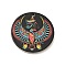Non-Tarnish 201 Stainless Steel Pendants, Flat Round, Stainless Steel Color, Eagle Pattern, 25x1mm, Hole: 1.8mm