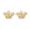Brass Micro Pave Cubic Zirconia Charms, Insect Charms, Cadmium Free & Nickel Free & Lead Free, Real 18K Gold Plated, 9x12.5x2.5mm, Hole: 1.6mm