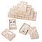 Cardboard Jewelry Boxes, for Jewelry Gift Packaging, Rectangle with Bowknot, Antique White, 8.3x5.3x2.4cm