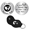 201 Stainless Steel Commemorative Coin, Pocket Hug Coin, Inspirational Quote Coin, Decision Maker, Flat Round, Stainless Steel Color, Heart, 30x2mm