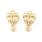 Brass Beads, Cadmium Free & Nickel Free & Lead Free, Flower with Heart, Real 14K Gold Plated, 14x8x4.5mm, Hole: 1.2mm