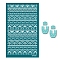 Polyester Silk Screen Printing Stencil, Reusable Polymer Clay Silkscreen Tool, for DIY Polymer Clay Earrings Making, Rhombus, 15x9cm