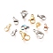 Stainless Steel Lobster Claw Clasps, Mixed Color, 9~15x6~8.5x3~4mm, Hole: 1~1.8mm