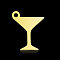 Ion Plating(IP) 201 Stainless Steel Pendants, Goblet, Real 18K Gold Plated, 14x11.5x1mm, Hole: 1.4mm