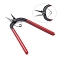 Carbon Steel Jewelry Pliers, Short Chain Nose Pliers, Polishing, Gunmetal, 152mm