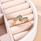 Brass Micro Pave Clear Cubic Zirconia Cuff Finger Rings for Women, Cadmium Free & Nickel Free & Lead Free, Rectangle, Real 18K Gold Plated, 11mm, Inner Diameter: Adjustable