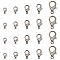100Pcs 5 Styles Zinc Alloy Lobster Claw Clasps, Parrot Trigger Clasps, Cadmium Free & Lead Free, Jewelry Making Findings, Gunmetal, 10~21x6~12mm, Hole: 1~2mm, 20pcs/style