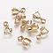 Rack Plating Brass Ice Pick and Pinch Bails, Long-Lasting Plated, Golden, 12x3mm, Hole: 4x4.5mm, Pin: 1mm