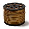 Faux Suede Cord, Faux Suede Lace, with Imitation Leather, Goldenrod, 3x1mm, 100yards/roll(300 feet/roll)