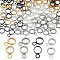 SUNNYCLUE 1 Box 80Pcs Ring Bail Beads Bail Spacer Beads Bulk Stainless Steel Column Tube Bails Links Connector Hanger Charm Real 18K Gold Plated Spacer Beads for Jewelry Making Bracelets DIY Crafts