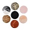 Natural Mixed Stone Cabochons, Flat Round, 40x3.5~4mm