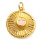 Brass Enamel Pendants, with Jump Ring, Real 18K Gold Plated, Hat, 19.5x18x2mm, Hole: 3mm