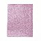 A4 Glitter PU Leather Fabric, Shiny Sequins, for DIY Crafts, Orchid, 20.5x15.5x0.07cm