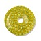 Handmade Millefiori Lampwork Pendants, Donut, Yellow, 39x5mm, Hole: 8mm