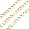 Brass Cable Chains, Soldered, Cadmium Free & Nickel Free & Lead Free, with Spool, Real 18K Gold Plated, 5x3.5x1mm