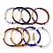 Stainless Steel Twist Rope Bangles, with Ion Plating(IP) 304 Stainless Steel Magnetic Clasps for Women Men, Mixed Color, Golden, 8-1/4 inch(20.8cm), 6~9mm
