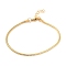 1Pc Unisex 304 Stainless Steel Round Snake Chain Bracelets, with Lobster Claw Clasps, Golden, 3mm, 7-5/8 inch(19.5cm)
