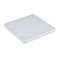 Plastic Bead Containers with Hinged Lid, Square, Clear, 15.5x15.6x1.75cm, Inner Size: 14.9x14.9cm