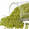 TOHO Round Seed Beads, Japanese Seed Beads, (2600F) Semi Glazed Lemongrass, 15/0, 1.5mm, Hole: 0.7mm, about 15000pcs/50g